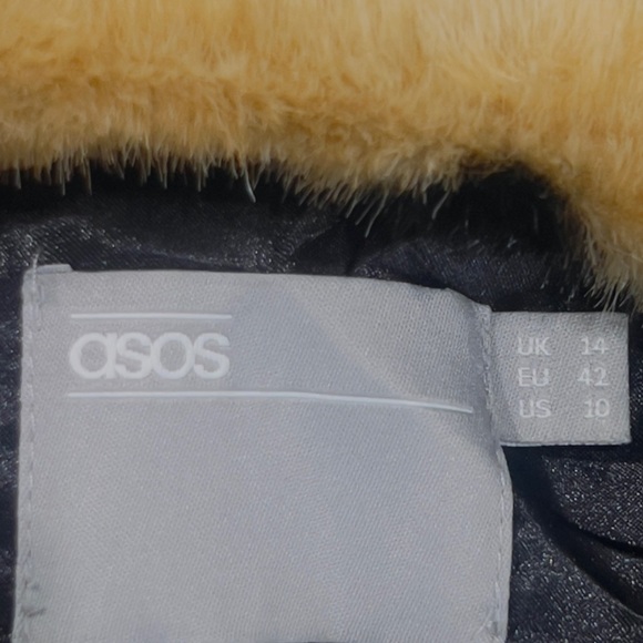 asos brand cheeta fur coat size 10 NNT - Picture 10 of 15